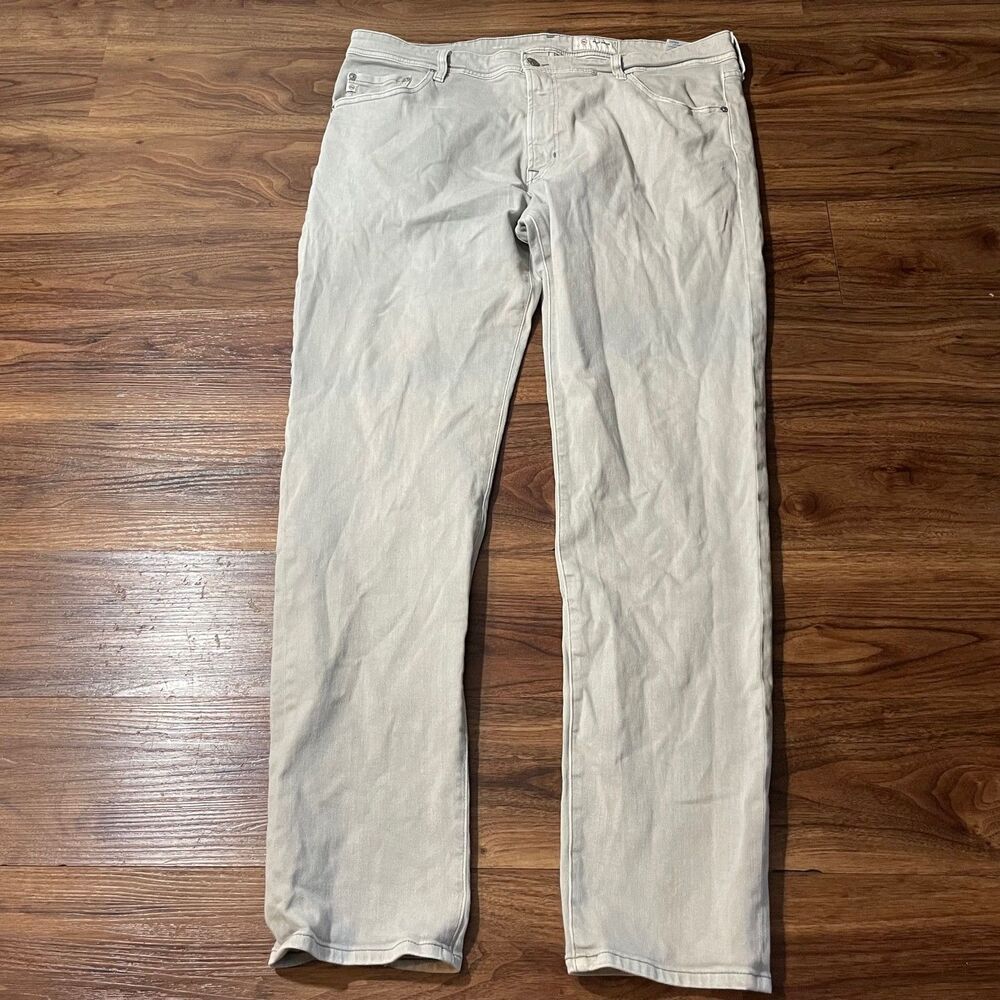 AG Adriano Goldschmied Tellis Modern slim Fit Jeans Tan Denim Cotton Men's 40X33